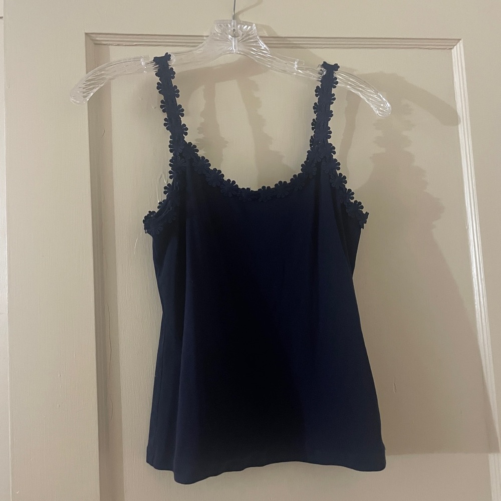 & Other Stories Navy Camisole with Floral Straps